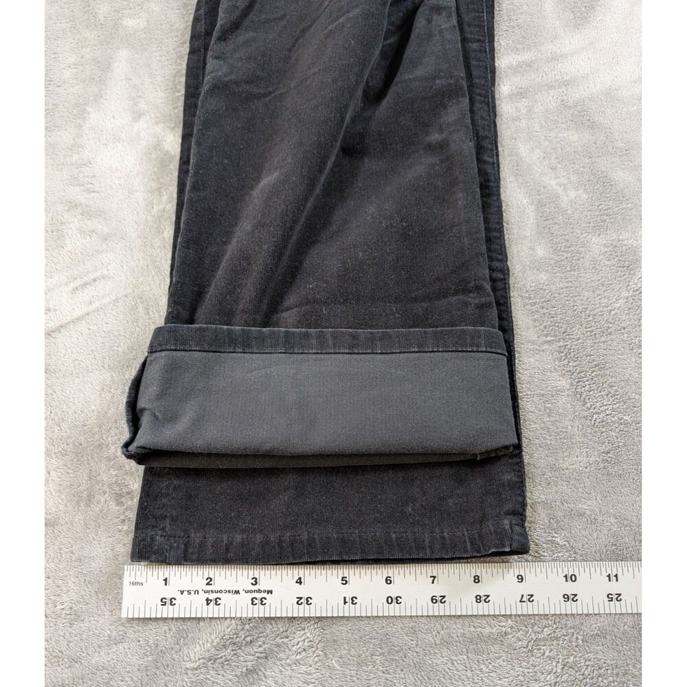 Vintage Chico's Corduroy Pants Womens 2 Reg Black Stretch Casual Minimalist - Picture 11 of 11